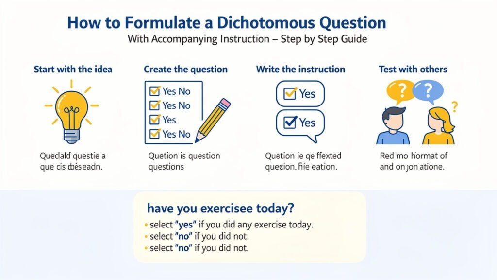 How to Formulate a Dichotomous Question With Accompanying Instruction – Step by Step Guide formulate a dichotomous question with accompanying instruction