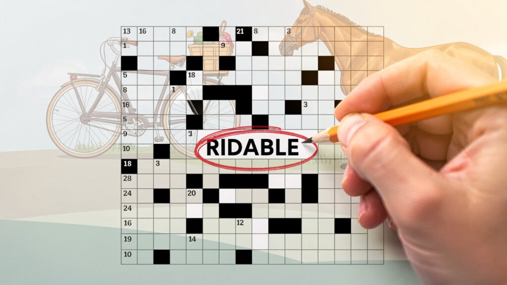 like a bicycle or a horse crossword​